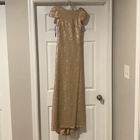 Gold Sequence Gown - Picture 2 of 4
